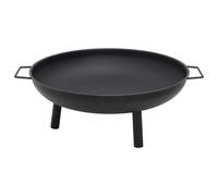 vidaXL Brasero de acero 67,5x58x22,5 cm