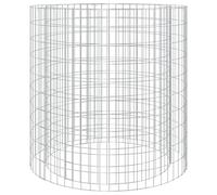 vidaXL Brasero de Gaviones, Chimenea de Gaviones, Brasero Redondo para Barbacoa, Jaula de Piedras para Jardín, Hierro Galvanizado Ø100 cm