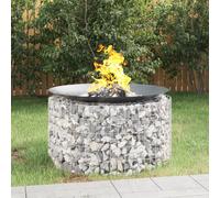 vidaXL Brasero de gaviones hierro galvanizado Ø100 cm