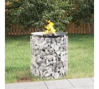 vidaXL Brasero de gaviones hierro galvanizado Ø50 cm