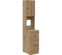 vidaXL Buffet de cocina, estilo artesanal, roble, 32 x 50 x 180 cm