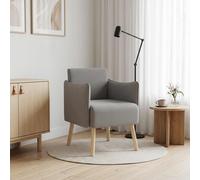 vidaXL Butaca decorativa Gris oscuro Terciopelo granulado