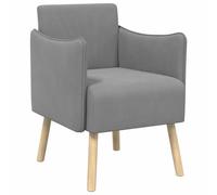 vidaXL Butaca Decorativa Gris Oscuro Terciopelo granulado