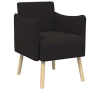 vidaXL Butaca Decorativa Negro Terciopelo granulado