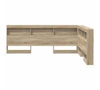 vidaXL Cabecera de almacenamiento con estante Roble Sonoma 150 cm
