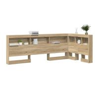 vidaXL Cabecera de Almacenamiento con Estante Roble Sonoma 90 cm, Muebles para Dormitorio, cabecero Moderno, soluciones de Almacenamiento, diseño Minimalista y Funcional