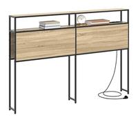 vidaXL Cabecera de Almacenamiento Roble Sonoma Madera contrachapada, Cabecero de Dormitorio Moderno, diseño Rectangular, con Almacenamiento Funcional, Mueble Indoor versátil y Chic