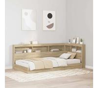 vidaXL Cabecero con espacio de almacenamiento, estilo Sonoma, fabricado en material de madera