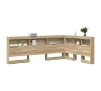 vidaXL Cabecero de almacenamiento con estante Roble Sonoma 120 cm – Moderno y minimalista