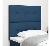 vidaXL Cabecero Ajustable en Altura con cabecera Azul 100 cm tela