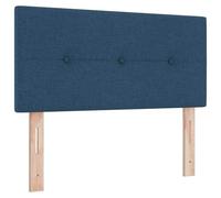 vidaXL Cabecero Ajustable en Altura con cabecera Azul 100 cm Tela, Cabecero de Cama Rectangular Elegante, diseño Moderno para tu Dormitorio, Accesorio cómodo y práctico
