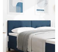 vidaXL Cabecero Ajustable en Altura con cabecera Azul 144 cm tela