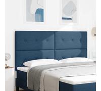 vidaXL Cabecero Ajustable en Altura con cabecera Azul 180 cm tela
