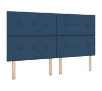 vidaXL Cabecero Ajustable en Altura con cabecera Azul 180 cm Tela | Tapizado azul elegante que queda bien en cualquier habitación, Hecho para resistir el uso diario, Puedes cambiar la altura