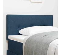 vidaXL Cabecero Ajustable en Altura con cabecera Azul 90 cm tela