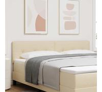 vidaXL Cabecero Ajustable en Altura con cabecera Crema 180 cm tela