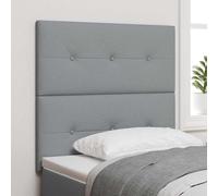 vidaXL Cabecero Ajustable en Altura con cabecera Gris Claro 80 cm tela