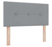 vidaXL Cabecero de cama ajustable en altura – Tela gris claro 90 cm, rectangular, diseño moderno
