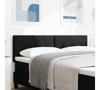 vidaXL Cabecero Ajustable en Altura con cabecera Negro 144 cm tela