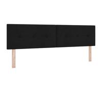 vidaXL Cabecero Ajustable en Altura con cabecera Negro 180 cm Tela | Un cabecero capitoné negro super elegante, Tiene opciones para ajustar la altura, Hecho de madera fuerte y corduroy suave
