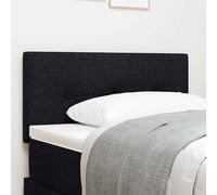vidaXL Cabecero Ajustable en Altura con cabecera Negro 80 cm tela