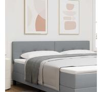 vidaXL Cabecero Ajustable en Altura Gris Claro 180 cm tela