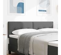 vidaXL Cabecero Ajustable en Altura Gris oscuro 144 cm tela