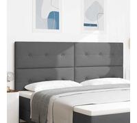 vidaXL Cabecero Ajustable en Altura Gris Oscuro 200 cm Tela