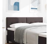 vidaXL Cabecero Ajustable en Altura 144 cm Tela Marrón Oscuro Rectangular – Diseño Moderno