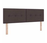 vidaXL Cabecero Ajustable en Altura Marrón Oscuro 160 cm Tela | Un diseño elegante que mejora la onda de tu dormitorio, Montarlo en la pared te ayuda a ahorrar espacio sin problemas,