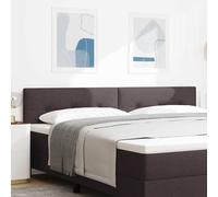 vidaXL Cabecero Ajustable en Altura Marrón Oscuro 200 cm tela