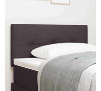 vidaXL Cabecero Ajustable en Altura Marrón Oscuro 90 cm tela
