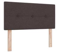 vidaXL Cabecero Ajustable en Altura Marrón Oscuro 90 cm Tela, Cabecero de Cama Rectangular Elegante, diseño Moderno para tu Dormitorio, Accesorio cómodo y práctico