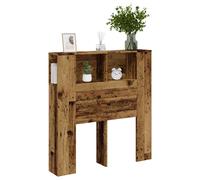 vidaXL Cabecero armario madera ingeniería envejecida 100x18,5x102,5 cm