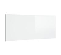 vidaXL Cabecero cama madera contrachapada blanco brillo 200x1,5x80 cm