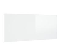 vidaXL Cabecero cama madera contrachapada blanco brillo 200x1,5x80 cm
