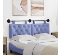 vidaXL Cabecero colgante Azul jeans Tela