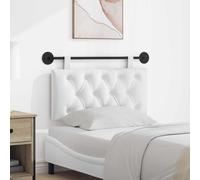 vidaXL Cabecero colgante Blanco Tela