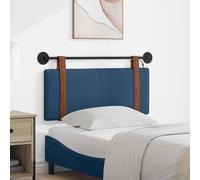 vidaXL Cabecero colgante Con luz LED Azul PU antiguo