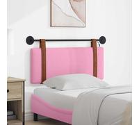 vidaXL Cabecero colgante Con luz LED Rosa PU antiguo