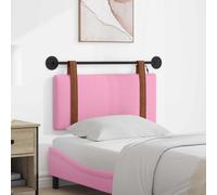 vidaXL Cabecero colgante Con luz LED Rosa PU antiguo