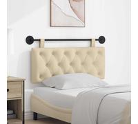 vidaXL Cabecero colgante Crema Tela