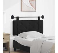 vidaXL Cabecero colgante Negro Terciopelo