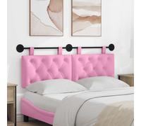 vidaXL Cabecero colgante Rosa Tela