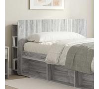 vidaXL Cabecero con armario Gris Sonoma Madera de Ingeniería