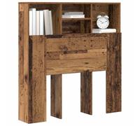 vidaXL Cabecero con Armario Madera Vieja 100 x 19 x 103,5 cm, Cabecero Moderno para Ahorrar Espacio, Estructura de Madera, diseño Minimalista para organizar eficientemente