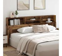 vidaXL Cabecero con armario Madera vieja 220 x 19 x 101,5 cm