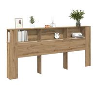 vidaXL Cabecero con Armario Roble Artesanal 220 x 18,5 x 102,5 cm, Esenciales para el Dormitorio, cabecero Moderno, soluciones Decorativas, Muebles montados en Pared para Ahorrar Espacio