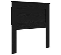 vidaXL Cabecero con cabecera Roble Negro 90 cm Madera contrachapada, Cabecera de Cama Rectangular Moderna, Madera Resistente, líneas Simples, decoración Funcional para dormitorios