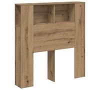 vidaXL Cabecero con cajón artesanal de 100 x 18,5 x 102,5 cm, multicapa, cabecero de cama, decoración de dormitorio, cabecero librería